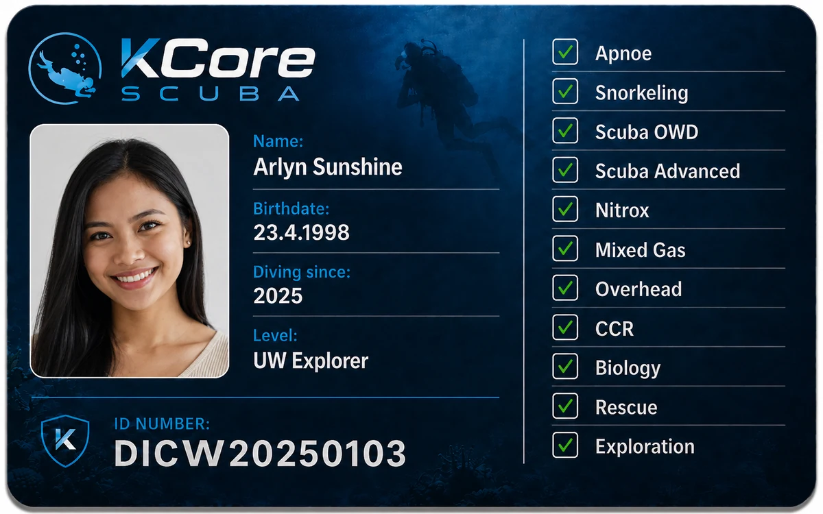 KCore explorer reference ID card