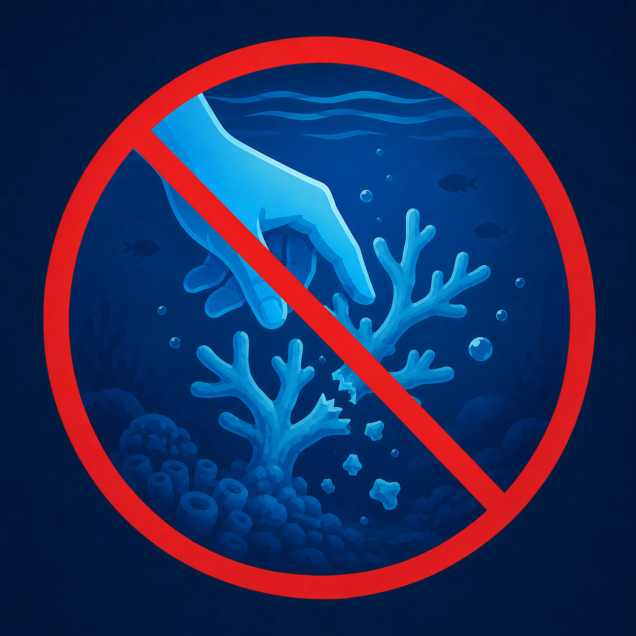 Do not break coral